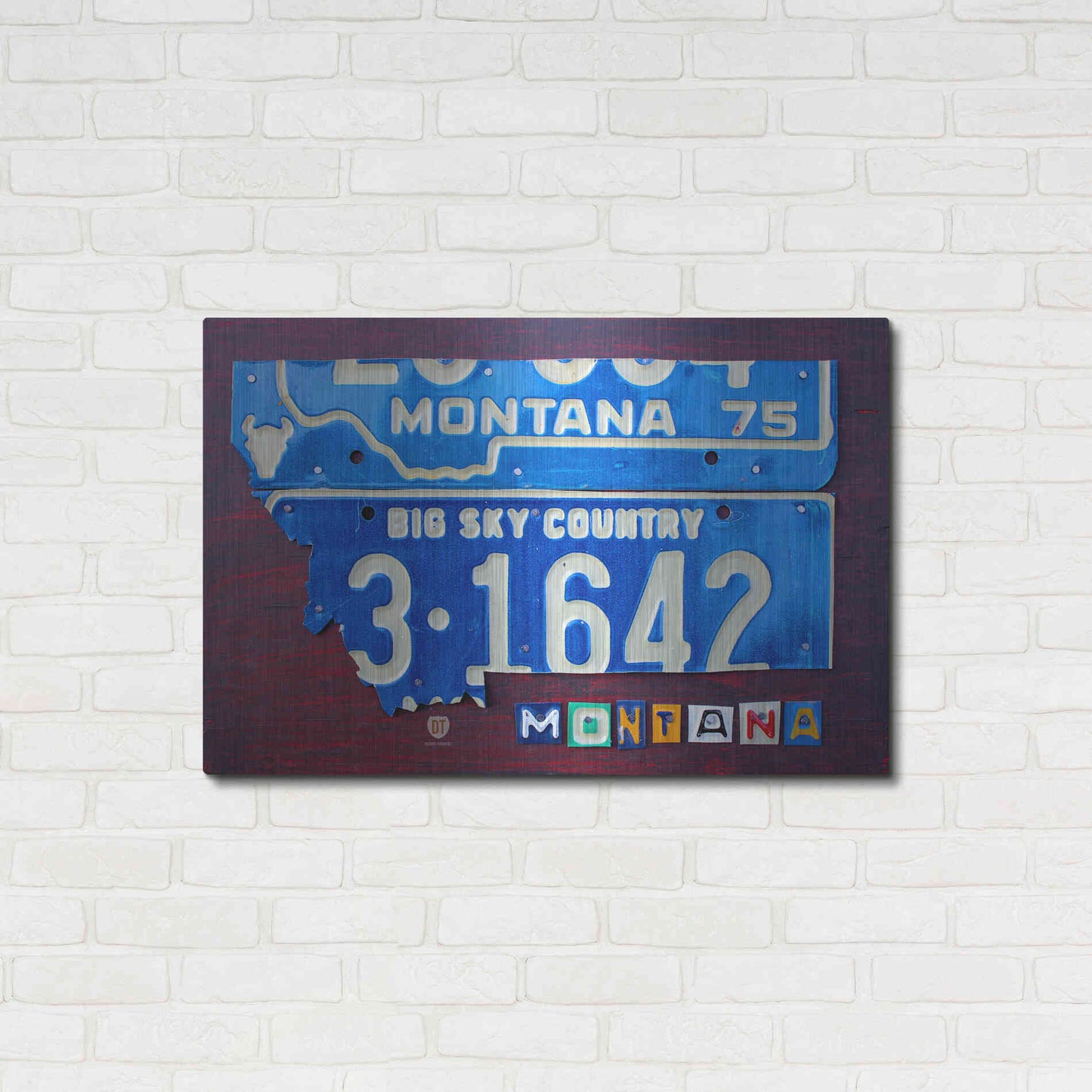 Luxe Metal Art 'Montana' by Design Turnpike, Metal Wall Art,36x24