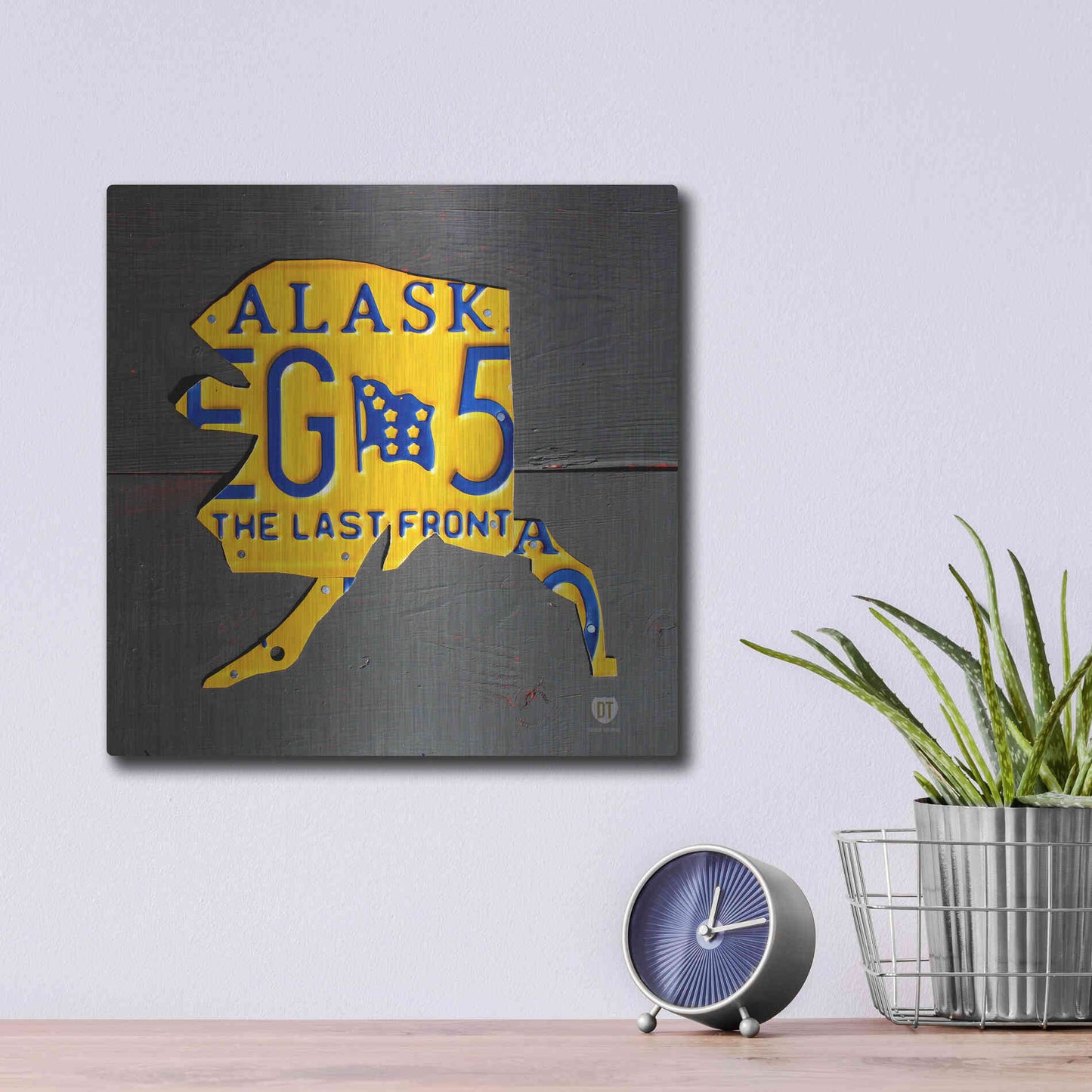 Luxe Metal Art 'Alaska' by Design Turnpike, Metal Wall Art,12x12