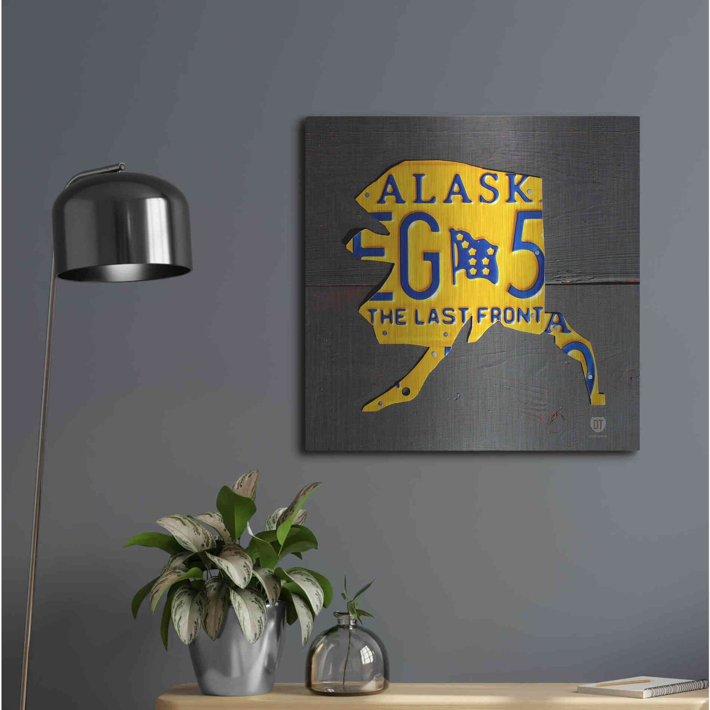 Luxe Metal Art 'Alaska' by Design Turnpike, Metal Wall Art,24x24