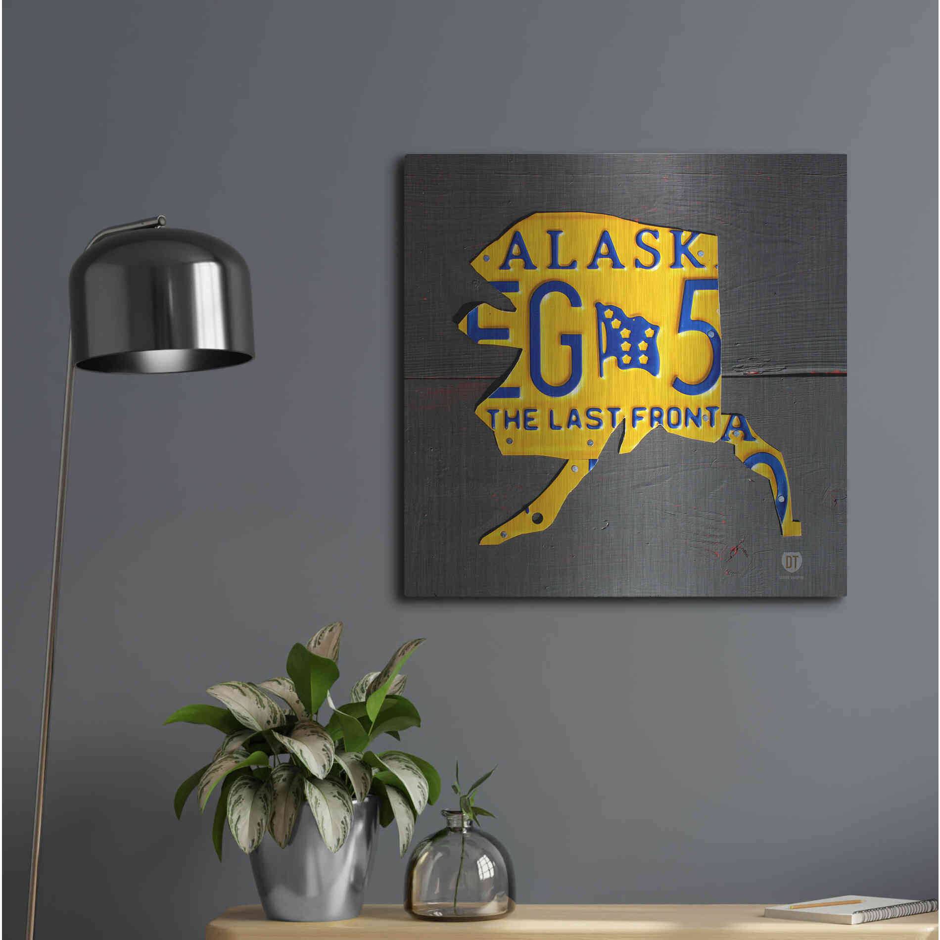 Luxe Metal Art 'Alaska' by Design Turnpike, Metal Wall Art,24x24