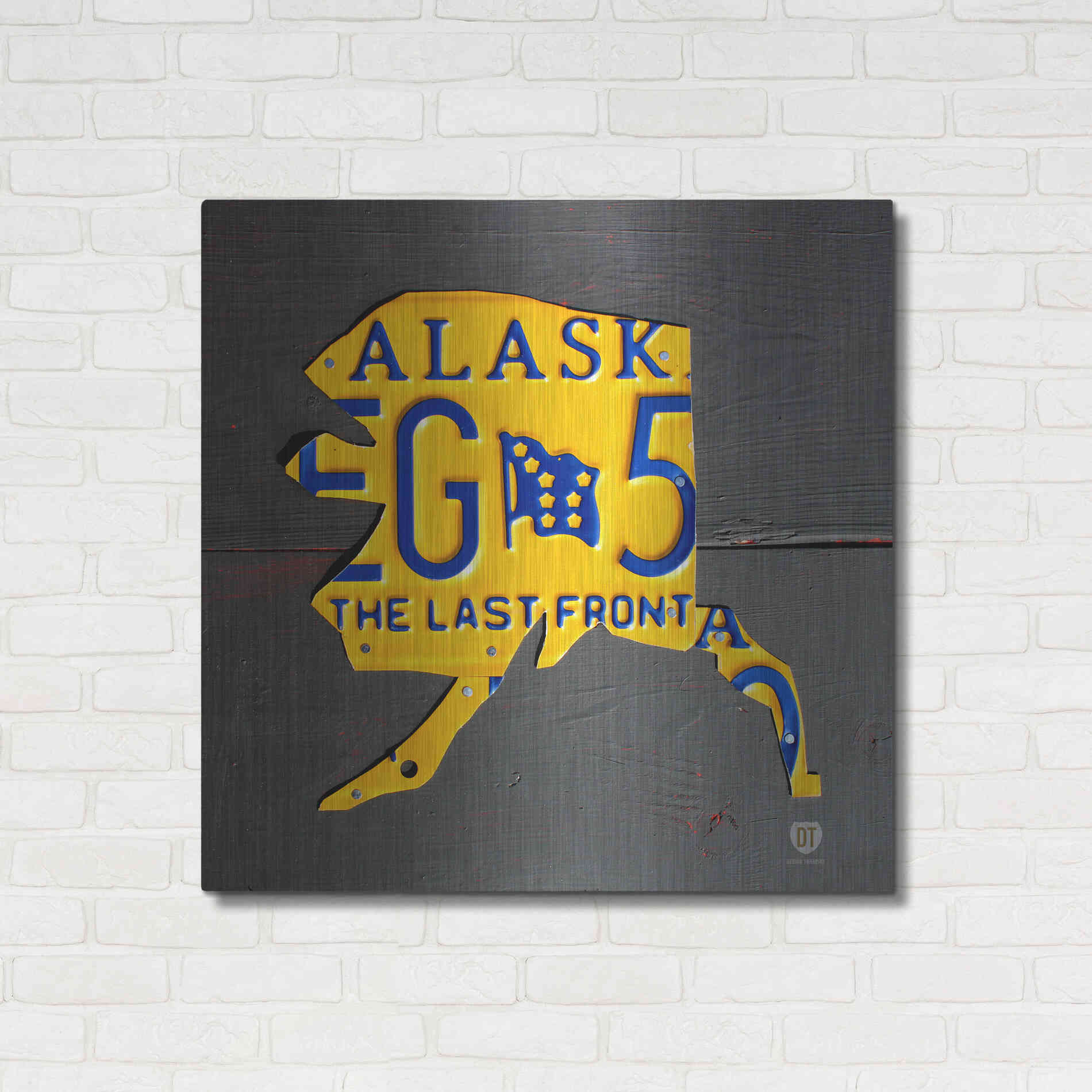 Luxe Metal Art 'Alaska' by Design Turnpike, Metal Wall Art,36x36