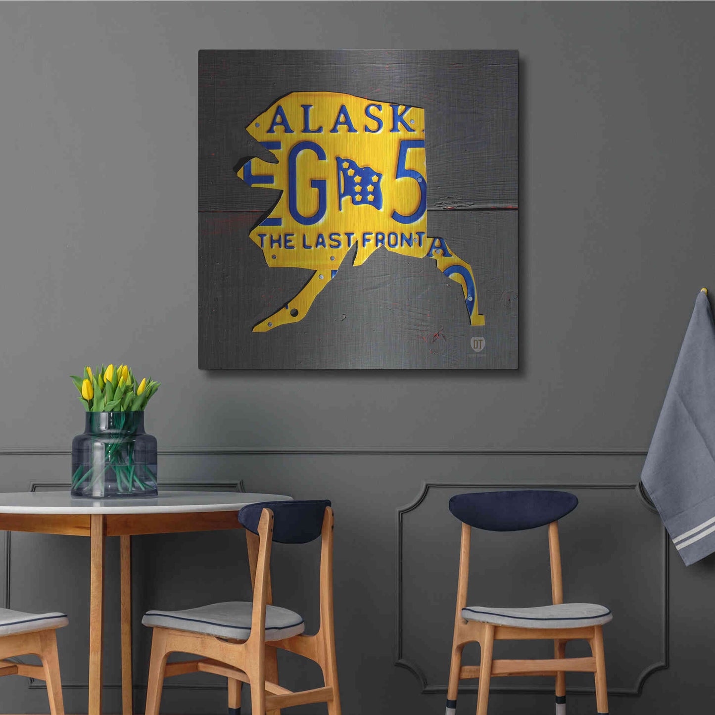 Luxe Metal Art 'Alaska' by Design Turnpike, Metal Wall Art,36x36