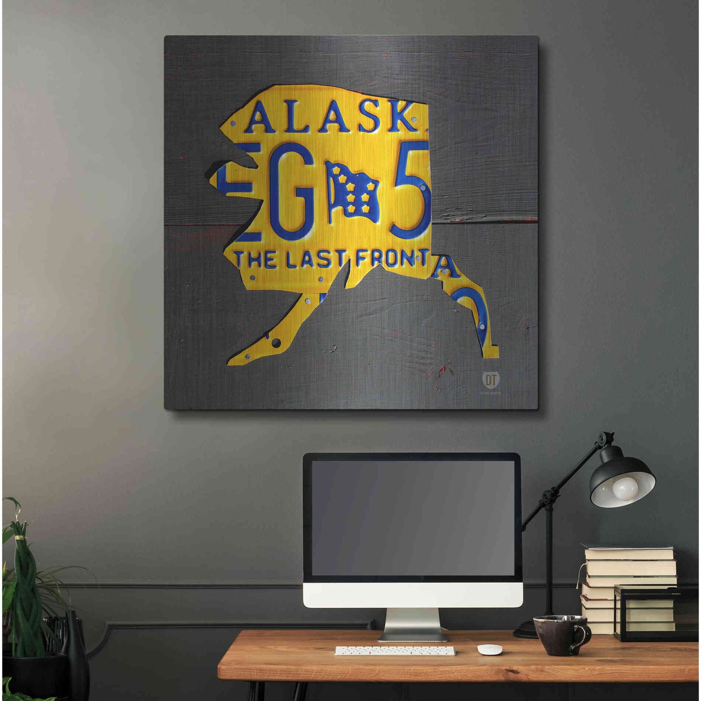 Luxe Metal Art 'Alaska' by Design Turnpike, Metal Wall Art,36x36