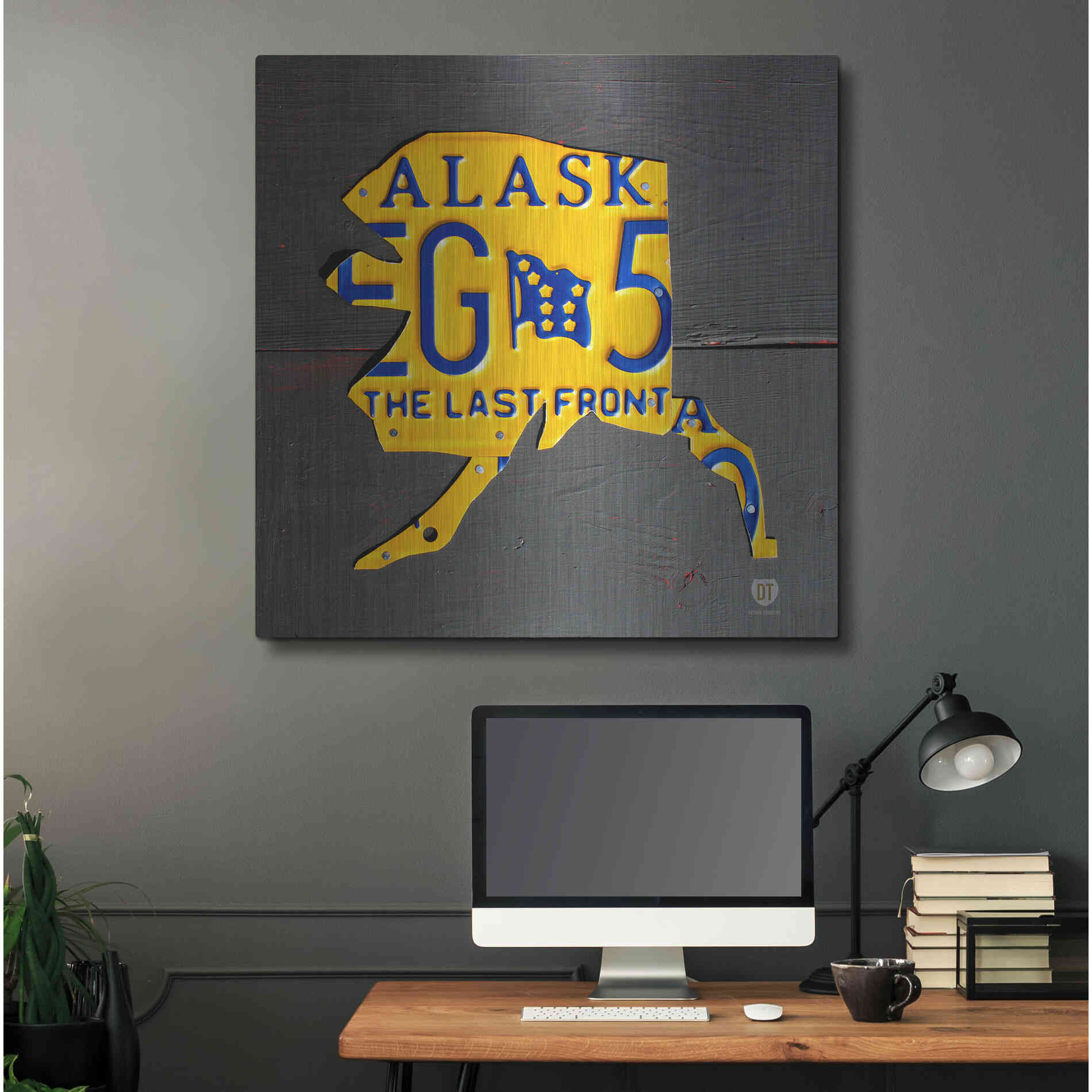 Luxe Metal Art 'Alaska' by Design Turnpike, Metal Wall Art,36x36