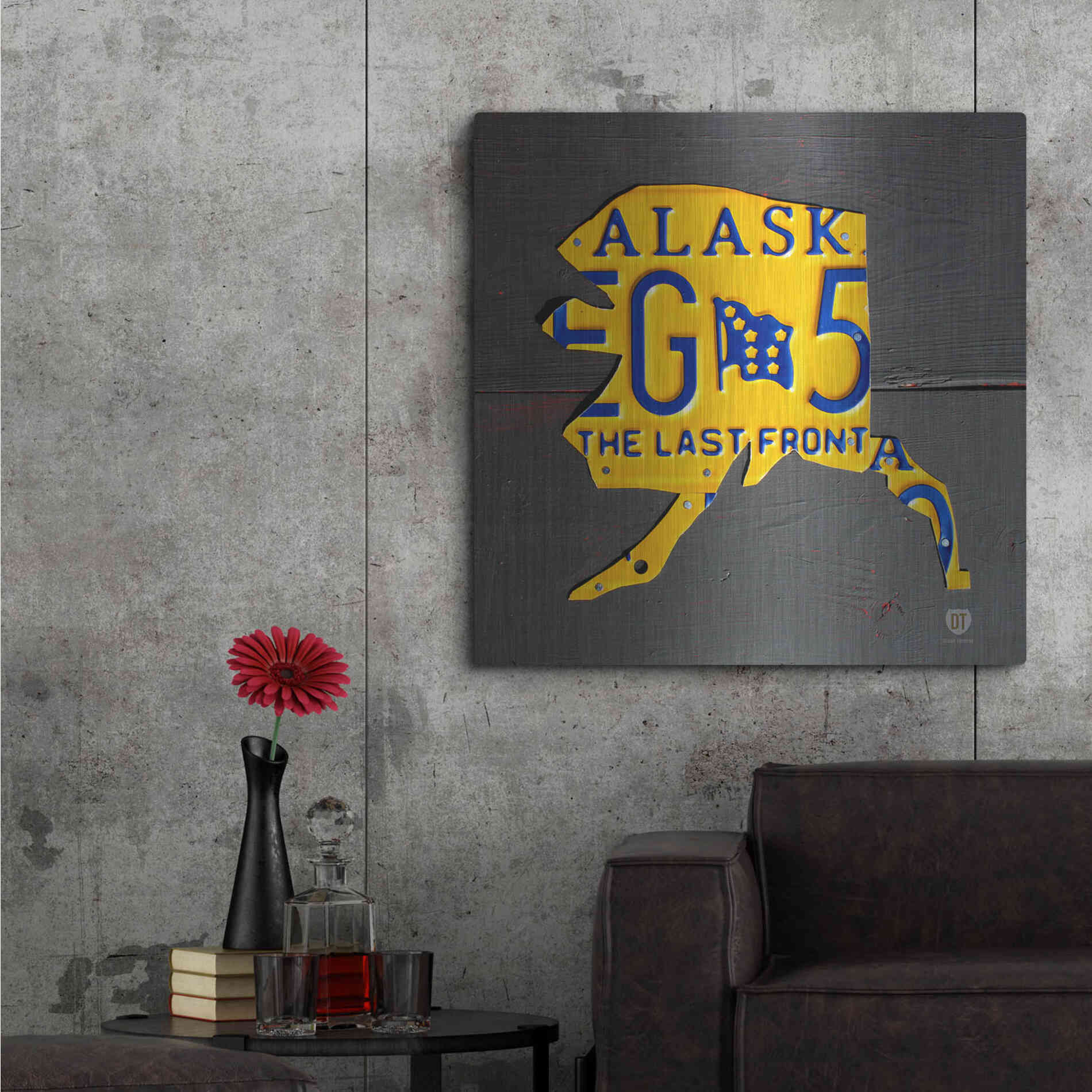 Luxe Metal Art 'Alaska' by Design Turnpike, Metal Wall Art,36x36
