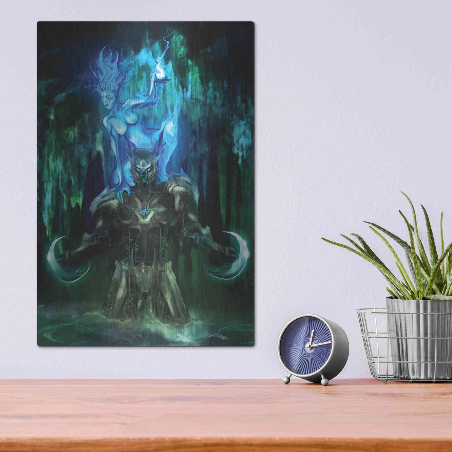 Luxe Metal Art 'Chaac' by Michael StewArt, Metal Wall Art,12x16