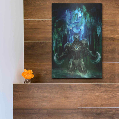 Luxe Metal Art 'Chaac' by Michael StewArt, Metal Wall Art,12x16