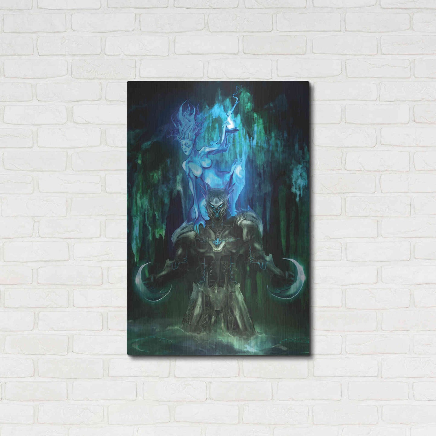 Luxe Metal Art 'Chaac' by Michael StewArt, Metal Wall Art,24x36