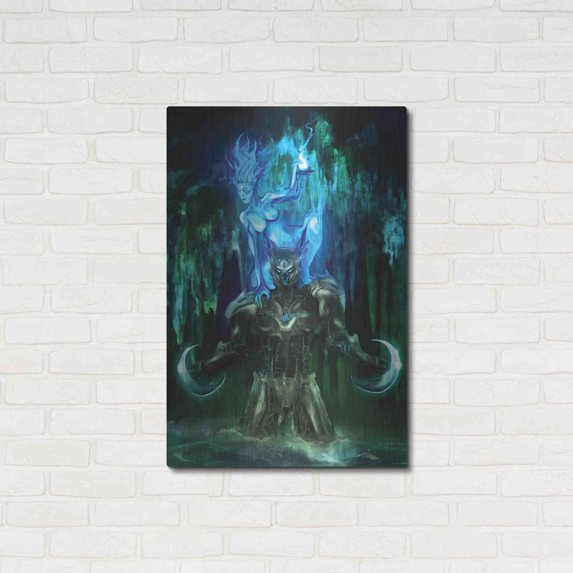 Luxe Metal Art 'Chaac' by Michael StewArt, Metal Wall Art,24x36