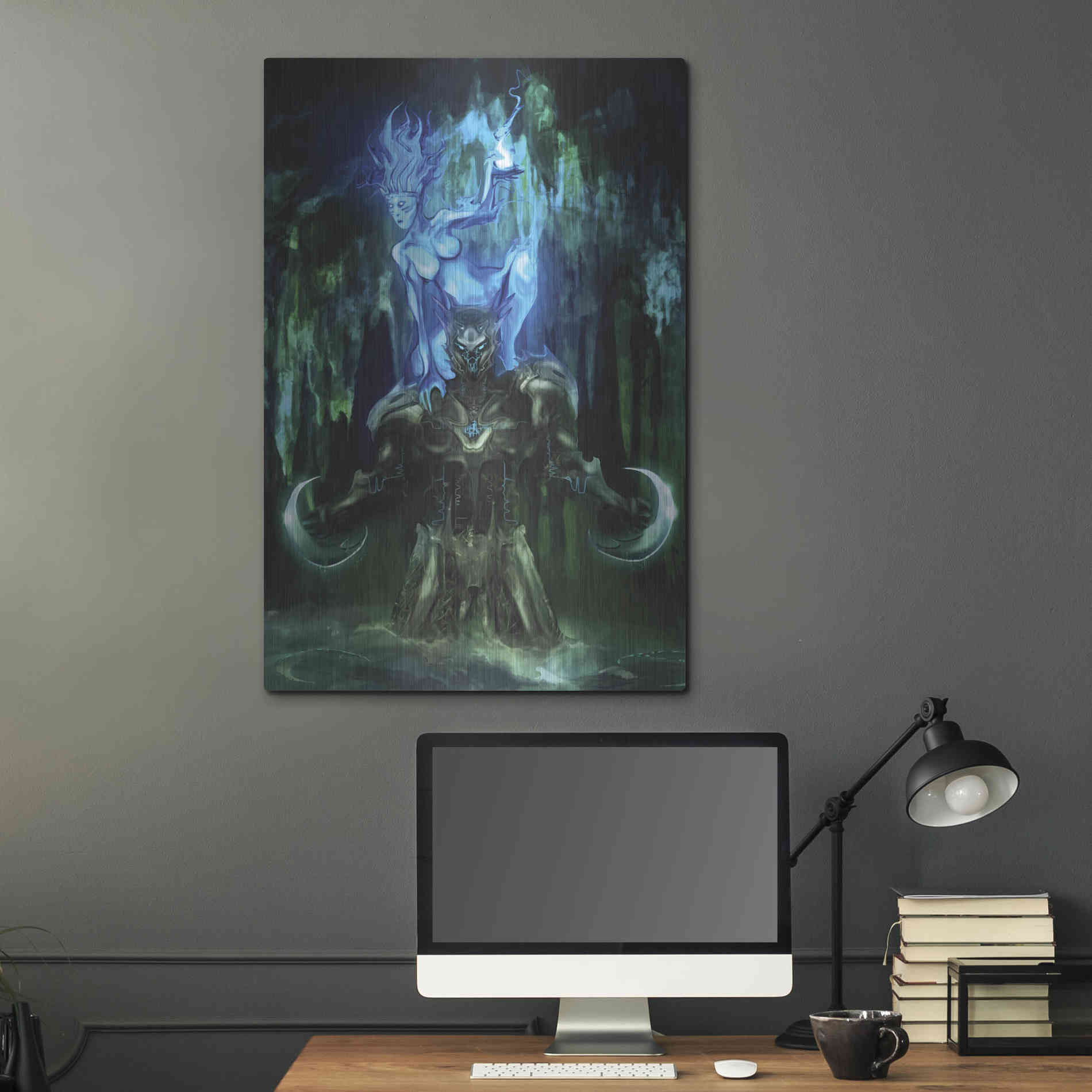 Luxe Metal Art 'Chaac' by Michael StewArt, Metal Wall Art,24x36