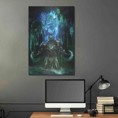 Luxe Metal Art 'Chaac' by Michael StewArt, Metal Wall Art,24x36