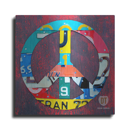Luxe Metal Art 'Peace' by Design Turnpike, Metal Wall Art