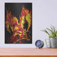 Luxe Metal Art 'Dragon Fire' by Michael StewArt, Metal Wall Art,12x16