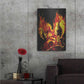 Luxe Metal Art 'Dragon Fire' by Michael StewArt, Metal Wall Art,24x36