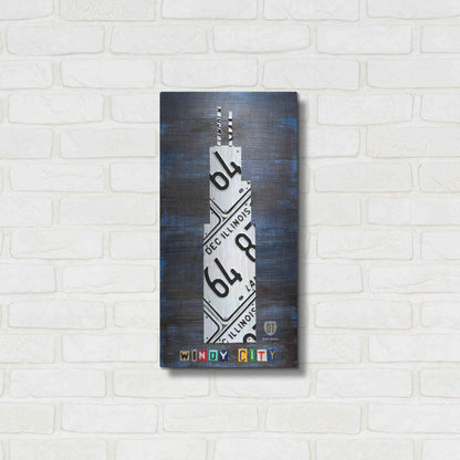 Luxe Metal Art 'Windy City Building' by Design Turnpike, Metal Wall Art,12x24