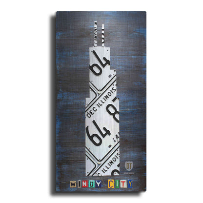 Luxe Metal Art 'Windy City Building' by Design Turnpike, Metal Wall Art