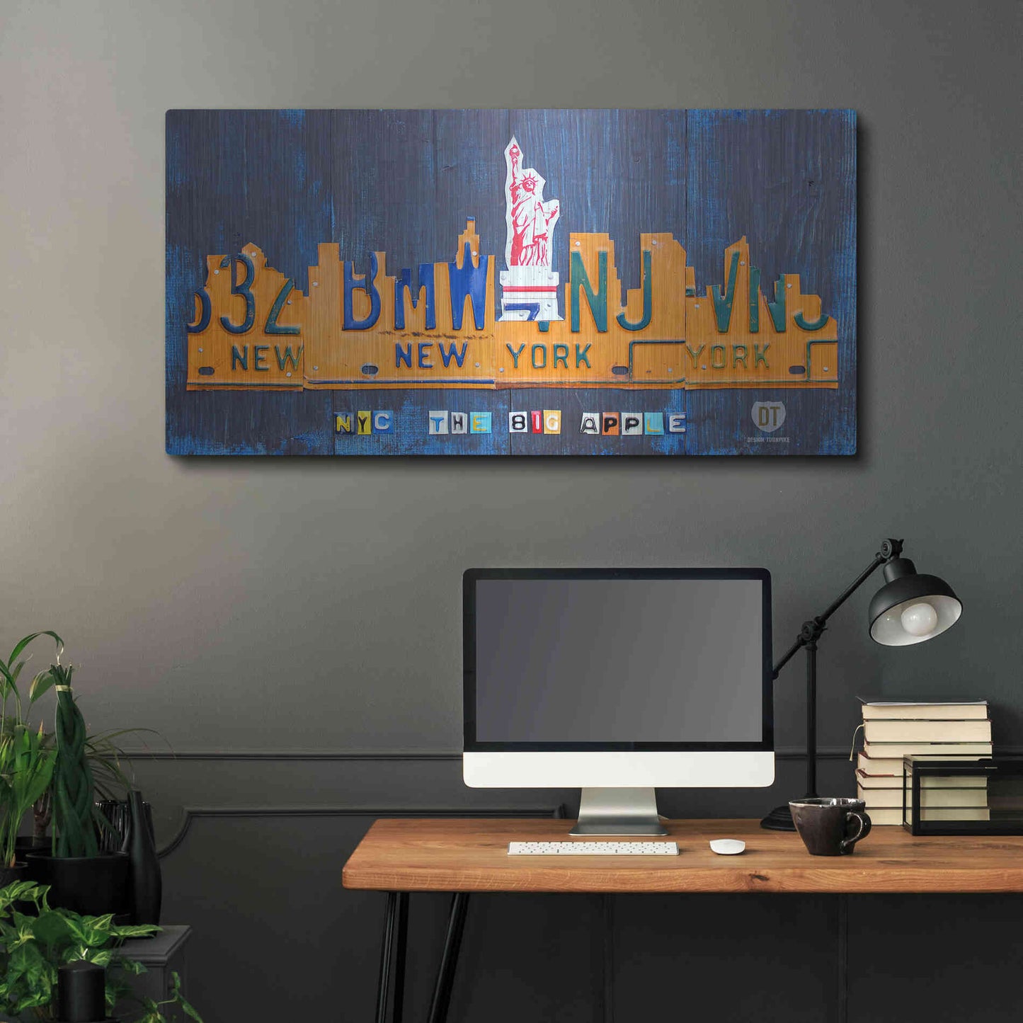 Luxe Metal Art 'New York City Skyline' by Design Turnpike, Metal Wall Art,48x24