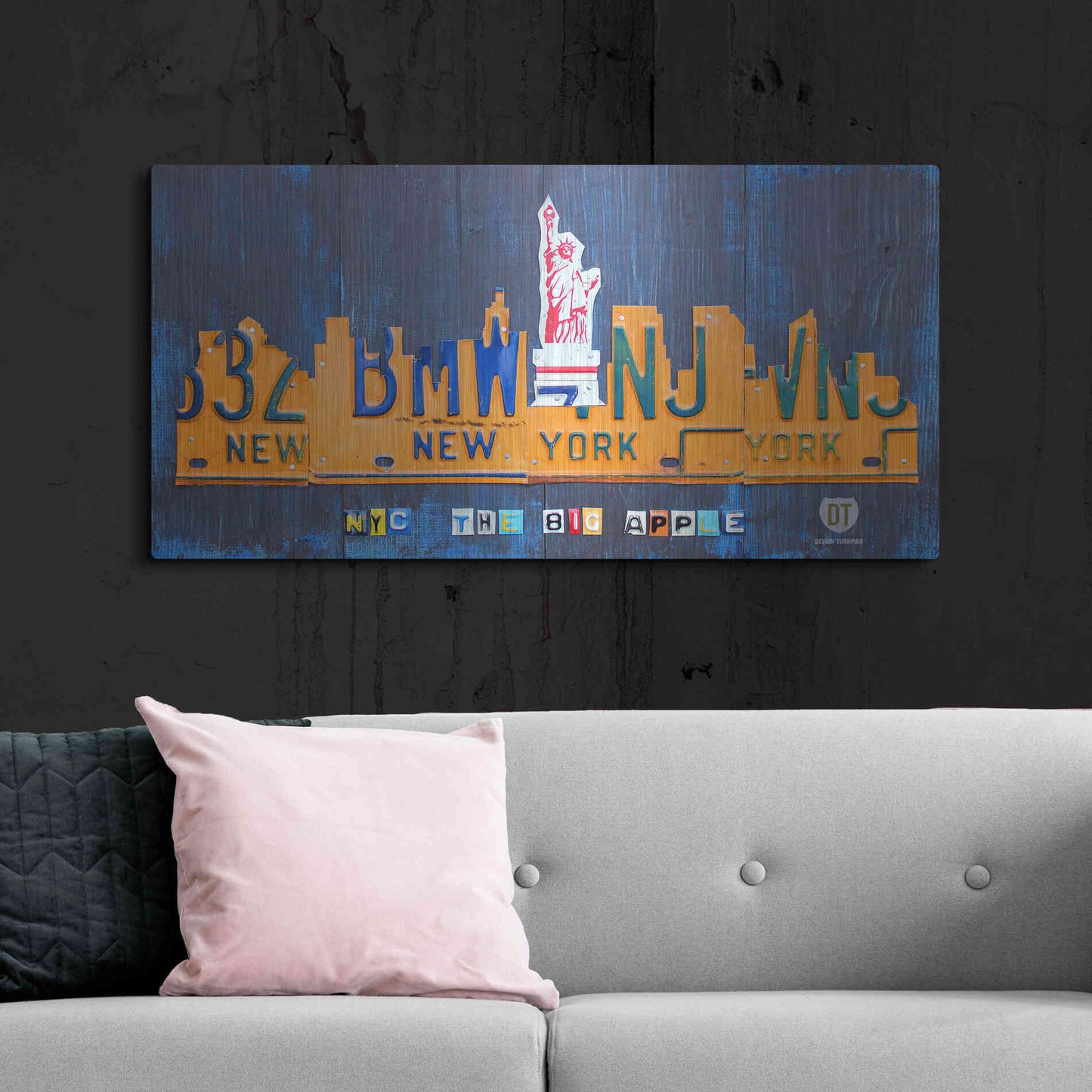 Luxe Metal Art 'New York City Skyline' by Design Turnpike, Metal Wall Art,48x24