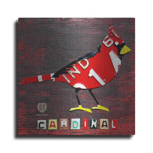 Luxe Metal Art 'Indiana Cardinal' by Design Turnpike, Metal Wall Art