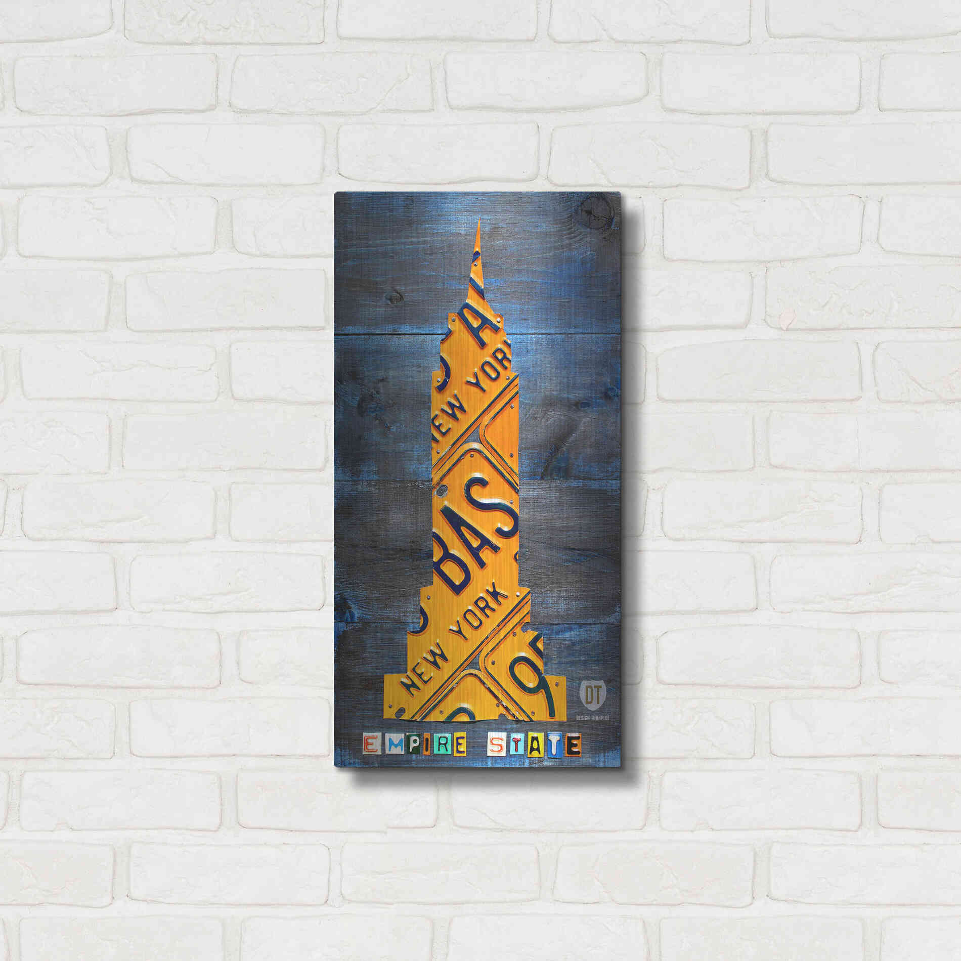 Luxe Metal Art 'Empire State Building' by Design Turnpike, Metal Wall Art,12x24