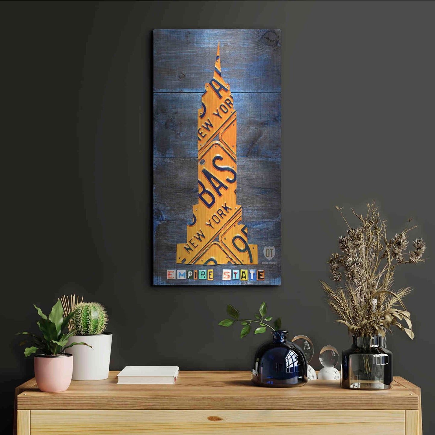Luxe Metal Art 'Empire State Building' by Design Turnpike, Metal Wall Art,12x24