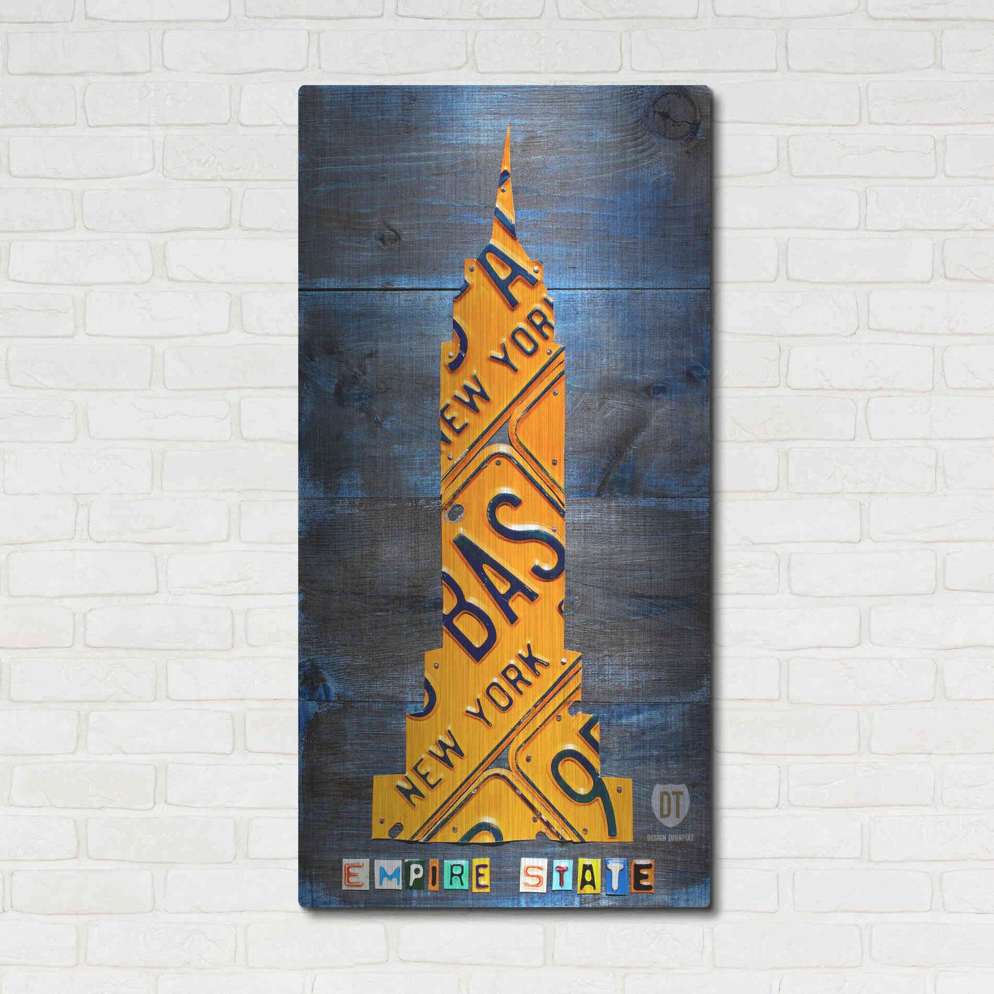 Luxe Metal Art 'Empire State Building' by Design Turnpike, Metal Wall Art,24x48