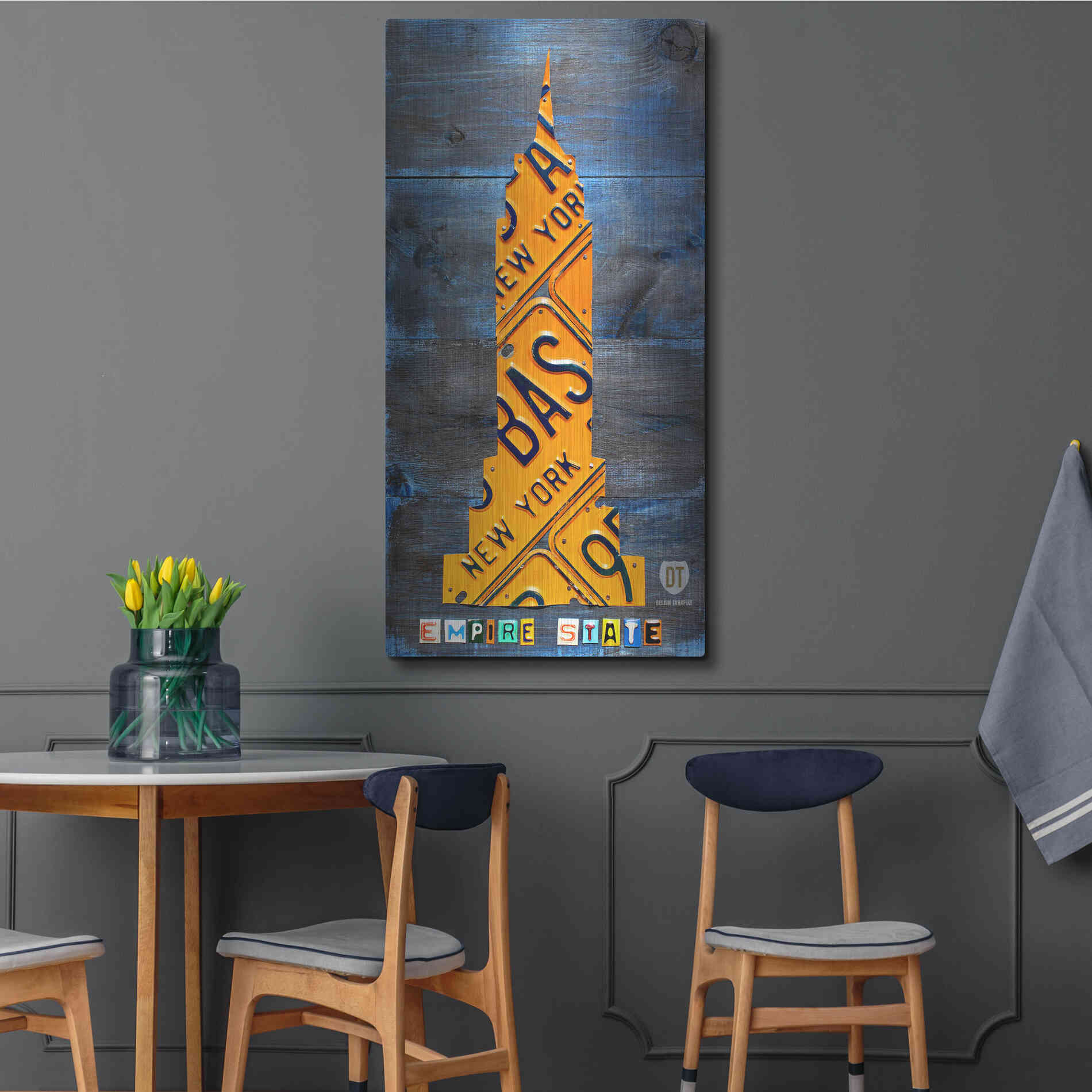 Luxe Metal Art 'Empire State Building' by Design Turnpike, Metal Wall Art,24x48