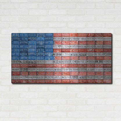 Luxe Metal Art 'Michigan Flag' by Design Turnpike, Metal Wall Art,48x24