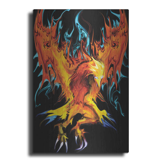 Luxe Metal Art 'Fall To Ashes' by Michael StewArt, Metal Wall Art