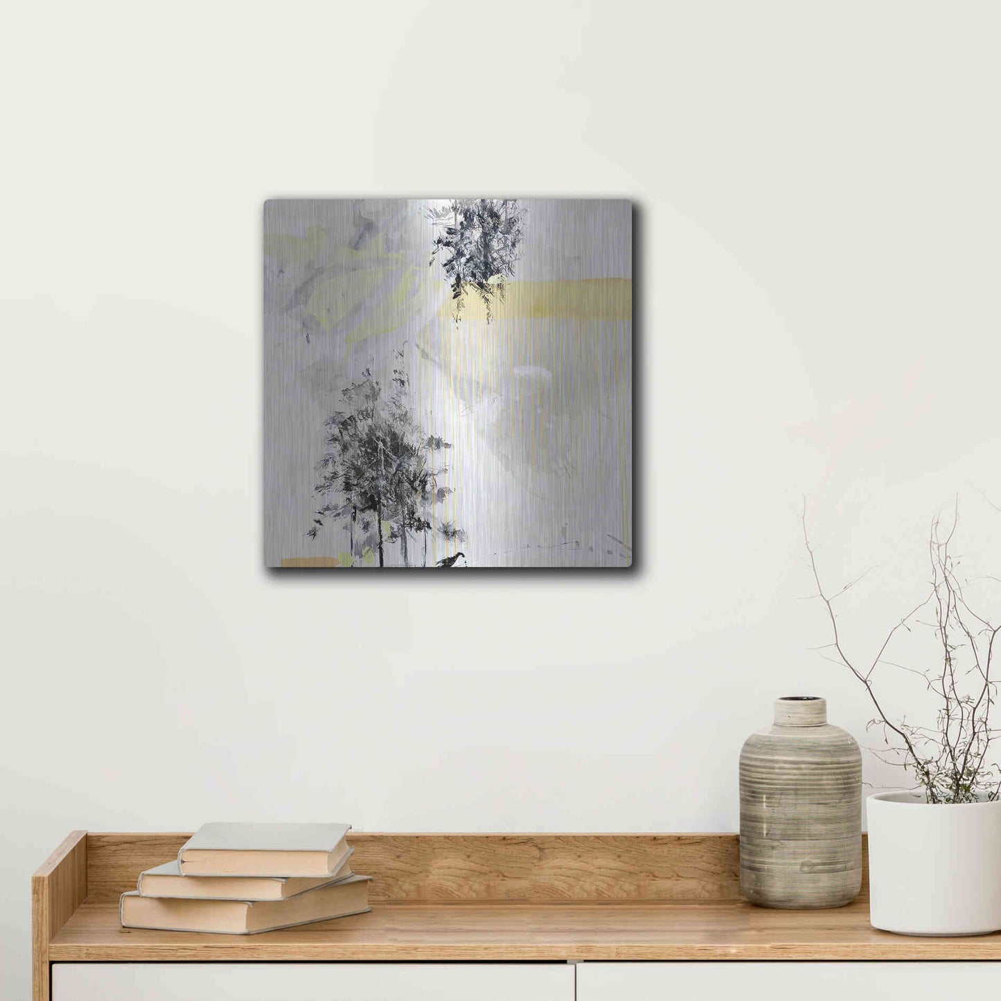 Luxe Metal Art 'Bosque No. 2' by Alba Escayo, Metal Wall Art,12x12