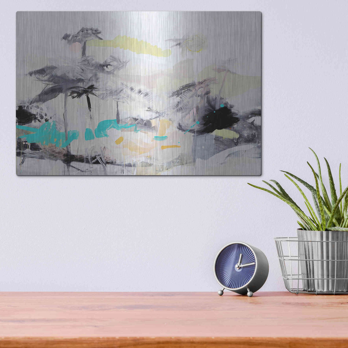 Luxe Metal Art 'Paraiso' by Alba Escayo, Metal Wall Art,16x12