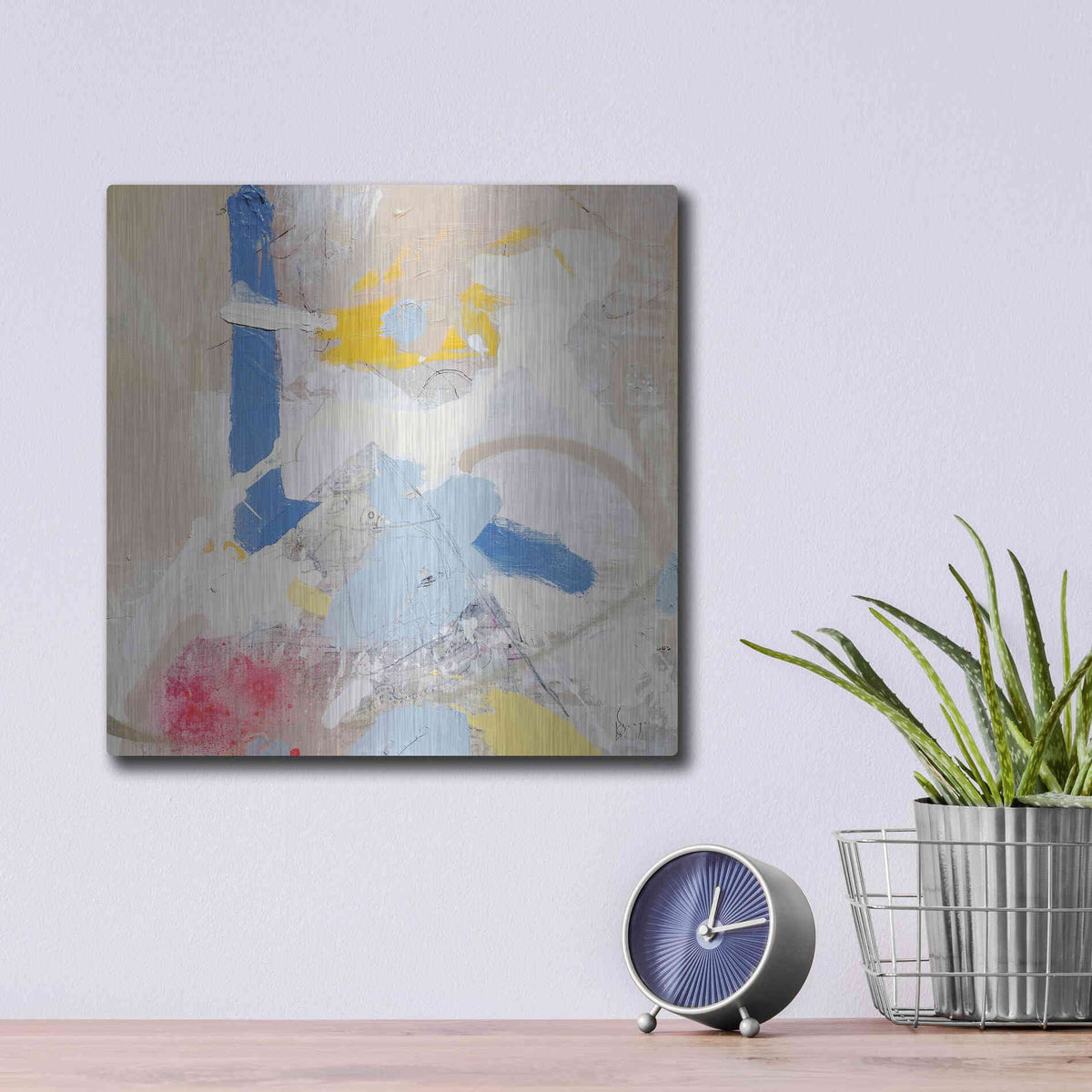 Luxe Metal Art 'Verano' by Alba Escayo, Metal Wall Art,12x12