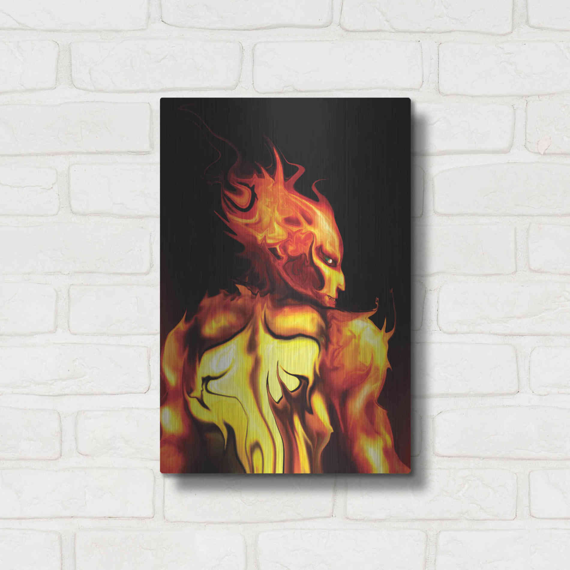 Luxe Metal Art 'Rage' by Michael StewArt, Metal Wall Art,12x16