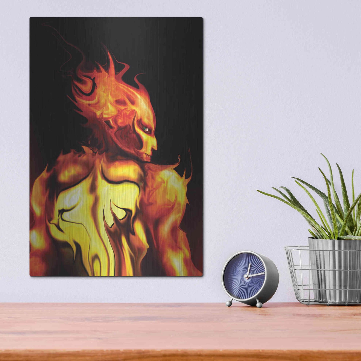 Luxe Metal Art 'Rage' by Michael StewArt, Metal Wall Art,12x16