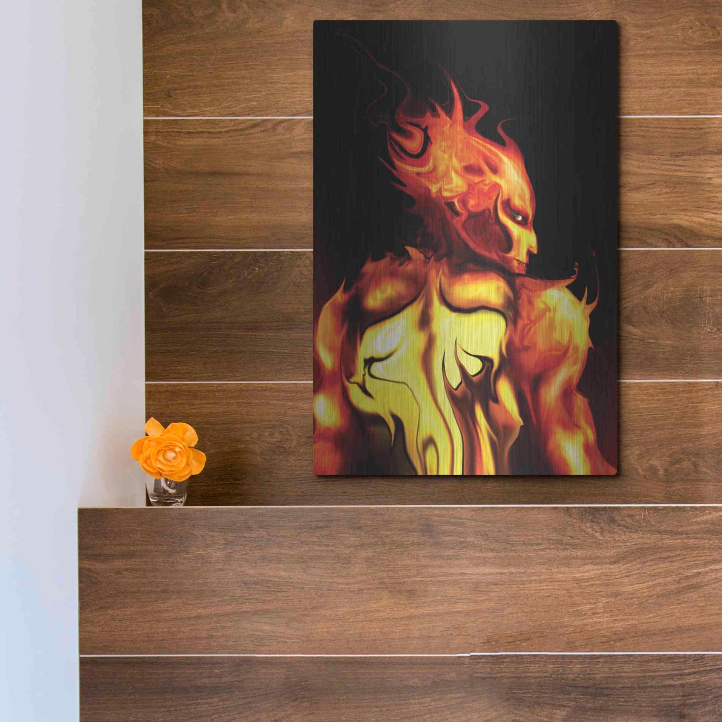 Luxe Metal Art 'Rage' by Michael StewArt, Metal Wall Art,12x16