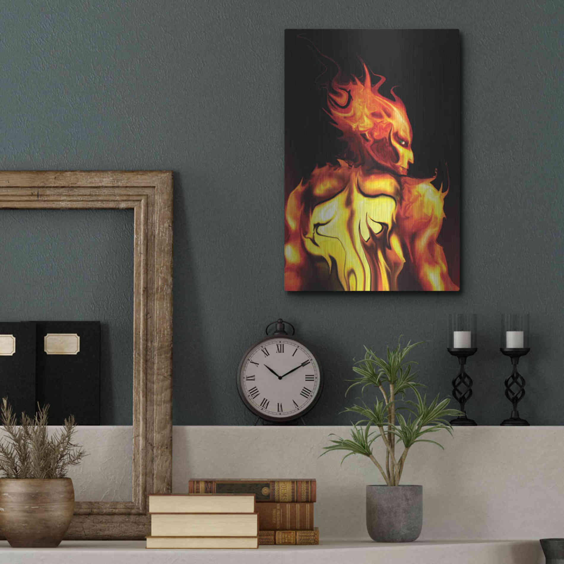 Luxe Metal Art 'Rage' by Michael StewArt, Metal Wall Art,12x16