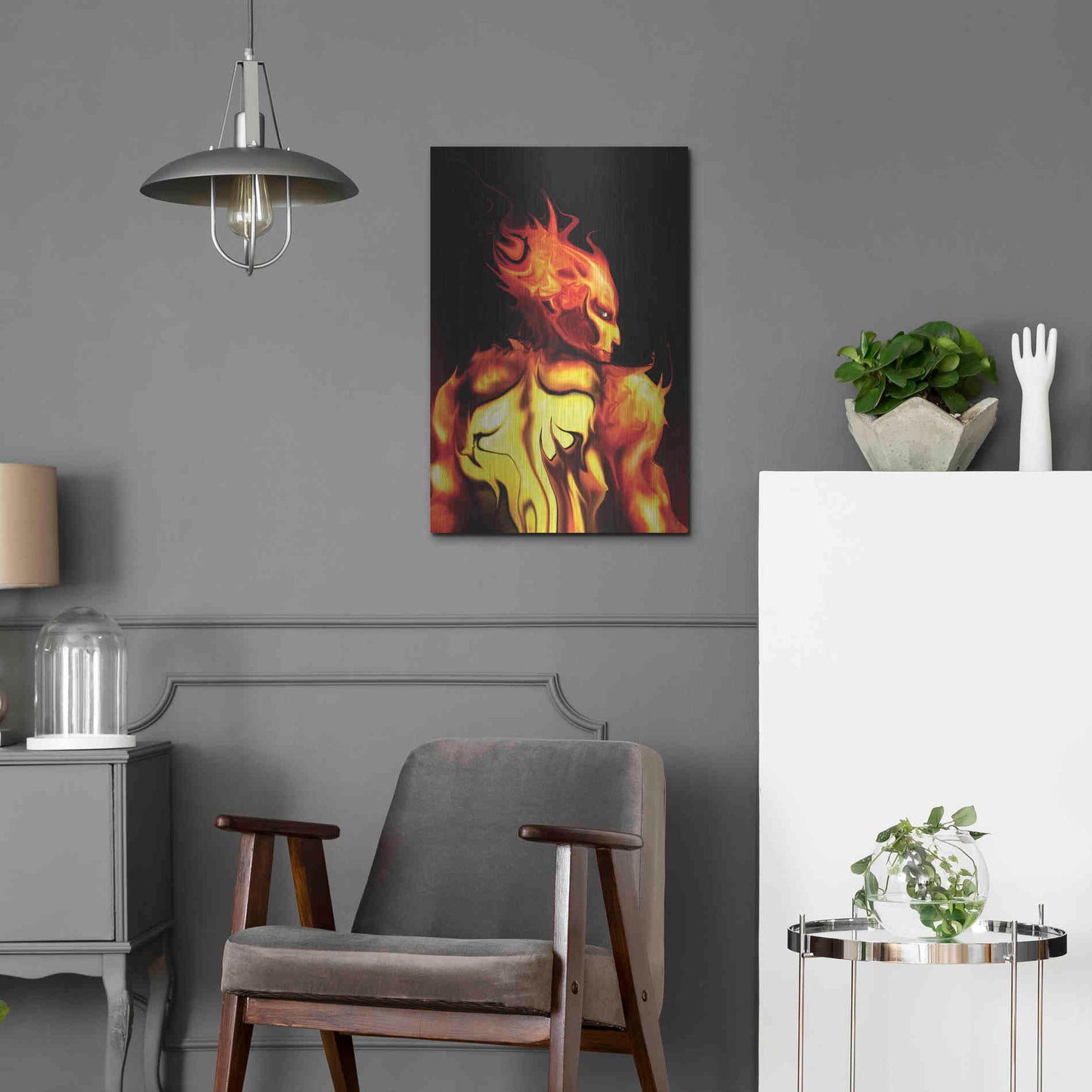 Luxe Metal Art 'Rage' by Michael StewArt, Metal Wall Art,16x24