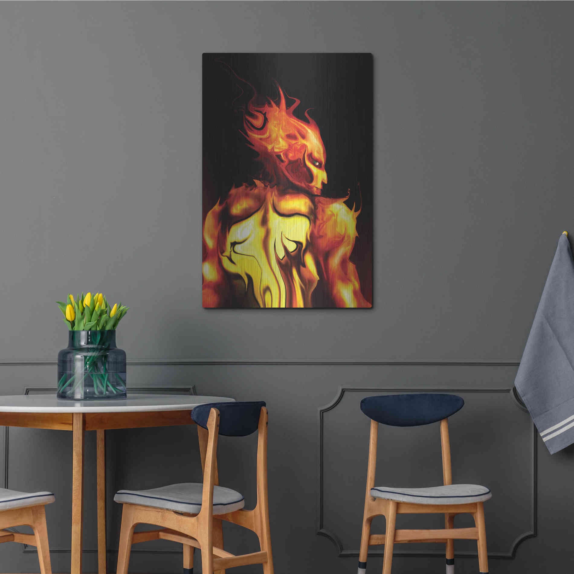 Luxe Metal Art 'Rage' by Michael StewArt, Metal Wall Art,24x36