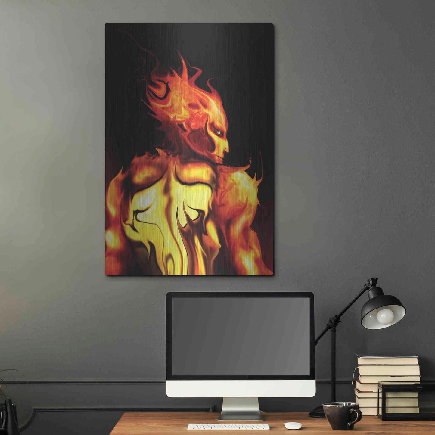 Luxe Metal Art 'Rage' by Michael StewArt, Metal Wall Art,24x36