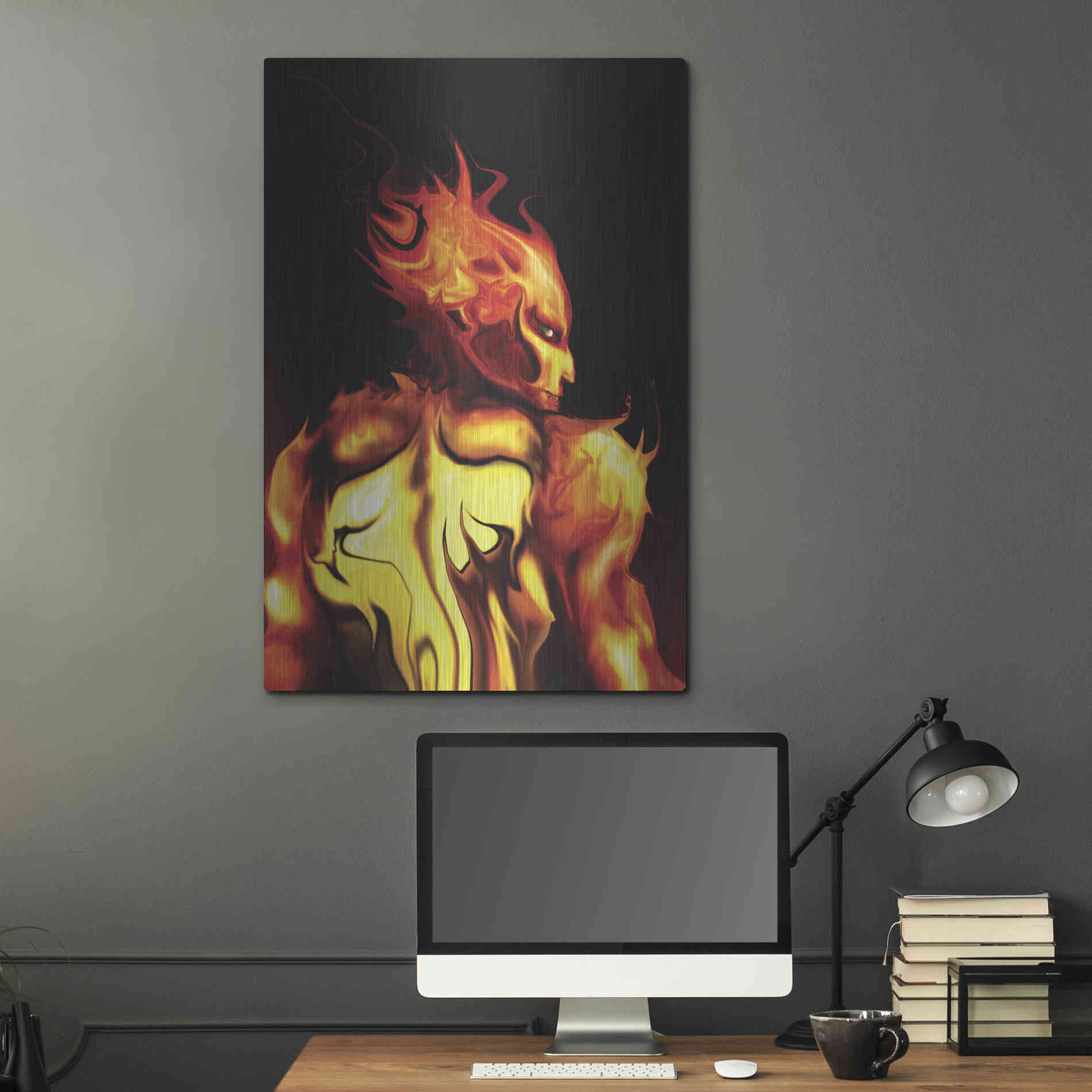 Luxe Metal Art 'Rage' by Michael StewArt, Metal Wall Art,24x36