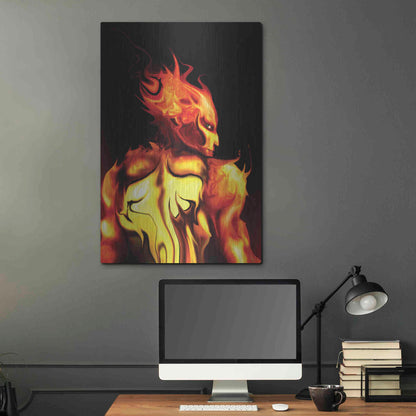 Luxe Metal Art 'Rage' by Michael StewArt, Metal Wall Art,24x36