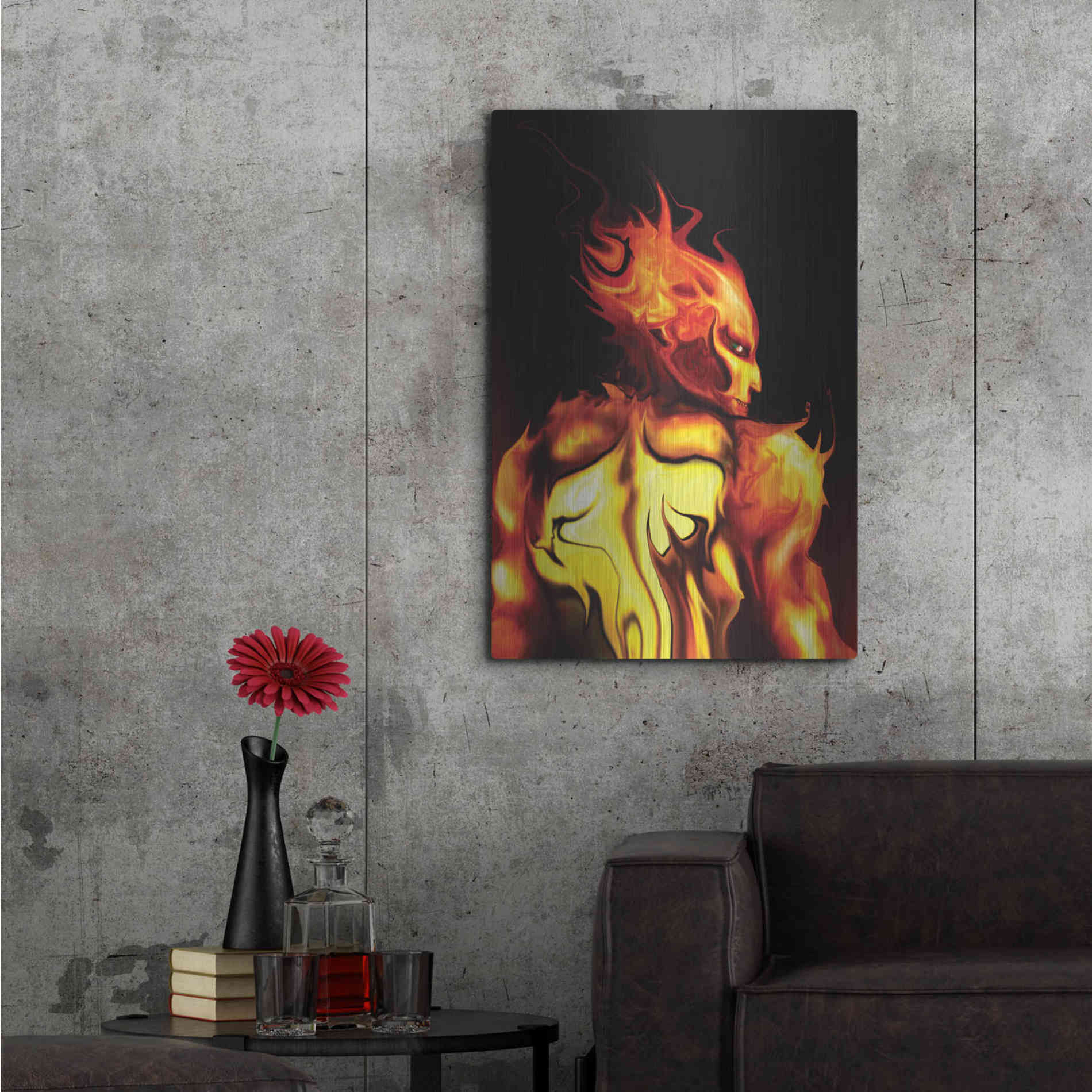 Luxe Metal Art 'Rage' by Michael StewArt, Metal Wall Art,24x36