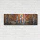 Luxe Metal Art 'Autumn Birch II' by Art Fronckowiak, Metal Wall Art,48x16