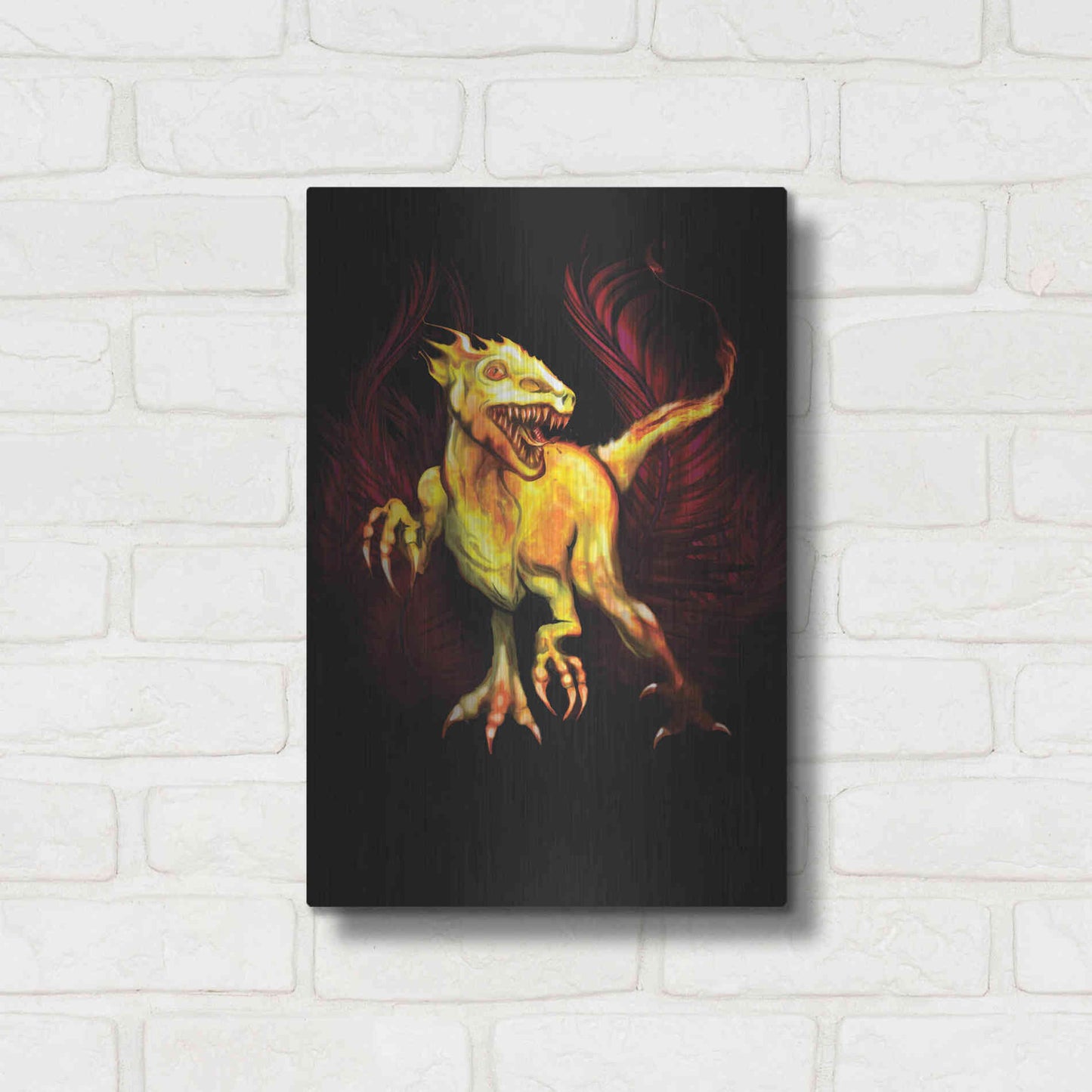 Luxe Metal Art 'Raptor' by Michael StewArt, Metal Wall Art,12x16