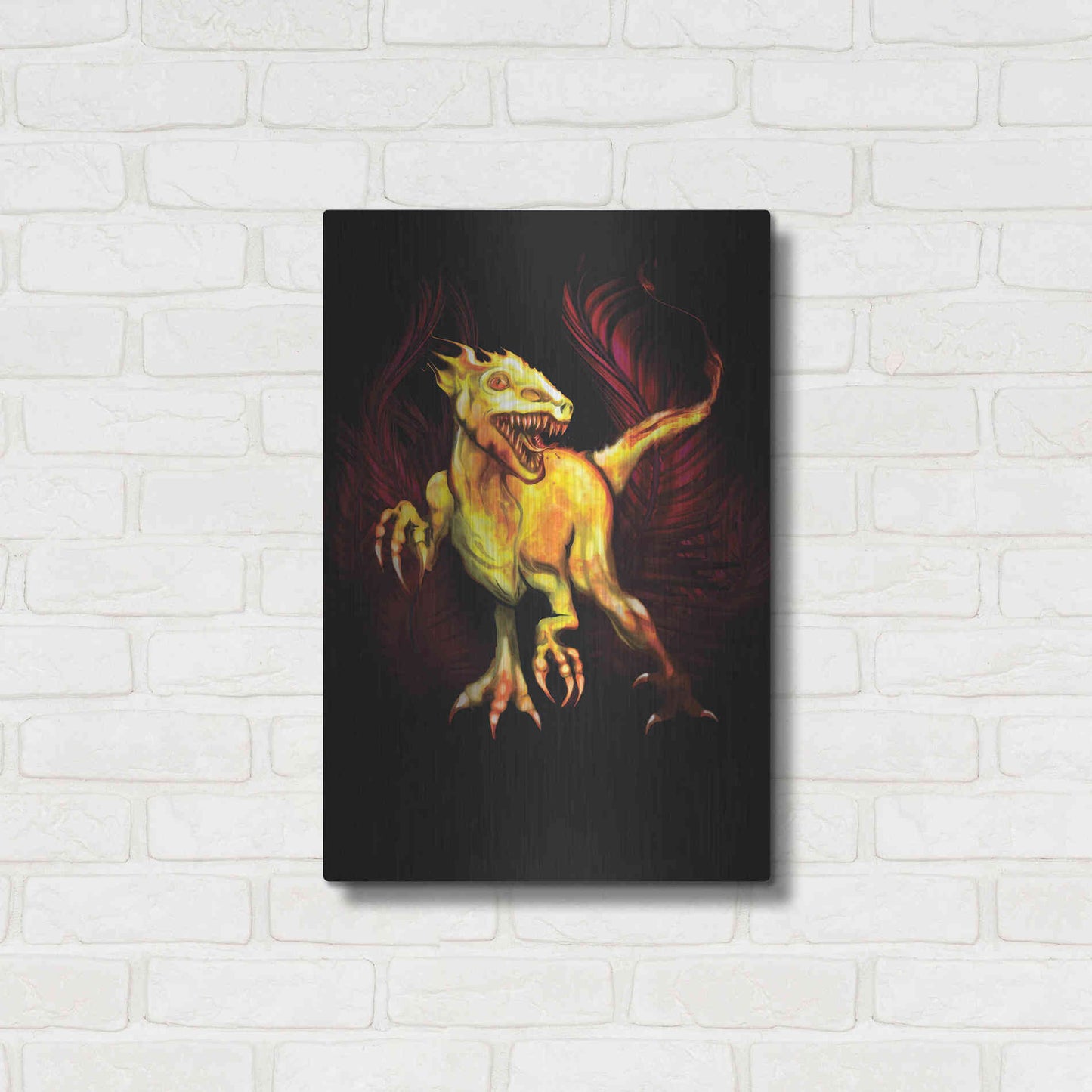 Luxe Metal Art 'Raptor' by Michael StewArt, Metal Wall Art,16x24