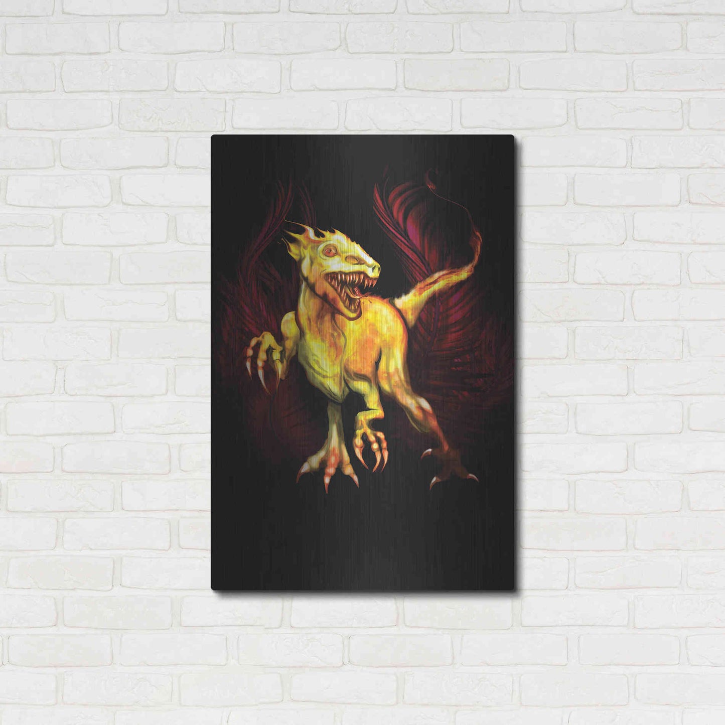 Luxe Metal Art 'Raptor' by Michael StewArt, Metal Wall Art,24x36