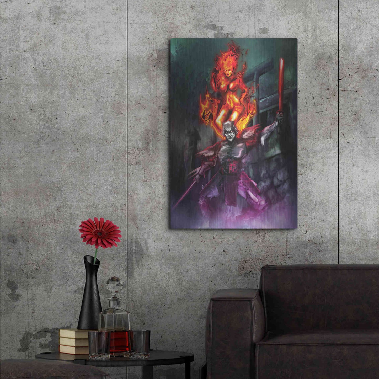 Luxe Metal Art 'Ronin' by Michael StewArt, Metal Wall Art,24x36