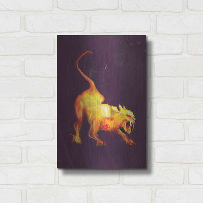 Luxe Metal Art 'Saber Tooth' by Michael StewArt, Metal Wall Art,12x16