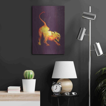 Luxe Metal Art 'Saber Tooth' by Michael StewArt, Metal Wall Art,16x24