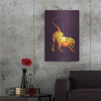 Luxe Metal Art 'Saber Tooth' by Michael StewArt, Metal Wall Art,24x36